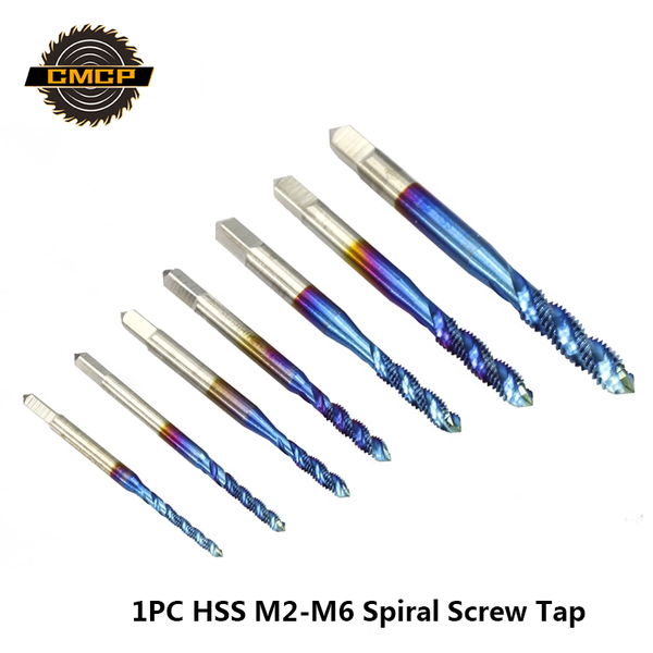 1pc m2 m2.5 m3 m3.5 m4 m5 m6 spiral thread tap hss metric screw tap for metal drilling nano blue coated drill
1pc m2 m2.5 m3 m3.5 m4 m5 m6 spiral thread tap hss metric screw tap for metal drilling nano blue coated drill