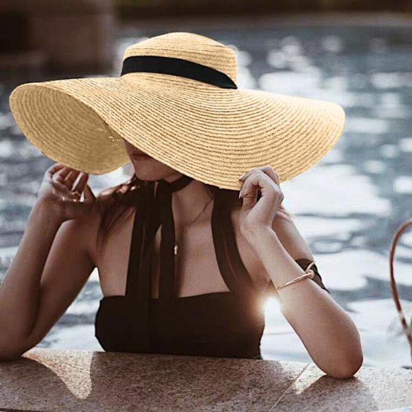 wide brim hats beach sun hat 2021 women stylish foldable straw cap protection large cover anti-uv big summer bucket chapeau, Blue;gray
wide brim hats beach sun hat 2021 women stylish foldable straw cap protection large cover anti-uv big summer bucket chapeau, Blue;gray