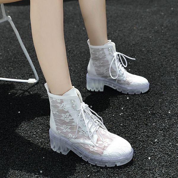 round toe transparent boot rock shoes woman red lace boots women luxury designer fashion lolita lace up med rubber ankle riding, Black
round toe transparent boot rock shoes woman red lace boots women luxury designer fashion lolita lace up med rubber ankle riding, Black