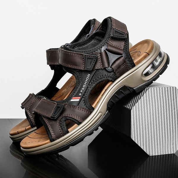 2020 new beach sandals for men good qualityhiking men sandals summer hook & loop for man mens leather casual sneaker, Black
2020 new beach sandals for men good qualityhiking men sandals summer hook & loop for man mens leather casual sneaker, Black
