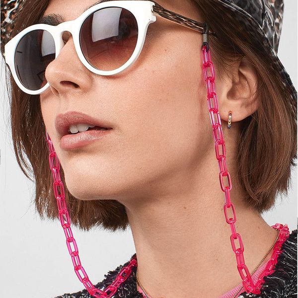 trendy women acrylic sunglasses chain transparent eyeglass reading glasses chain adjustable cord holder retainer neck strap rope, Silver
trendy women acrylic sunglasses chain transparent eyeglass reading glasses chain adjustable cord holder retainer neck strap rope, Silver