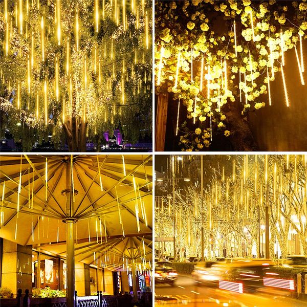 solar outdoor rain drop lights led meteor shower lights 8 tubes 144leds icicle falling lights for xmas halloween party holiday
solar outdoor rain drop lights led meteor shower lights 8 tubes 144leds icicle falling lights for xmas halloween party holiday