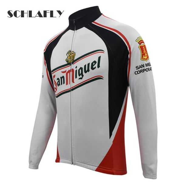 sanmiguel men white cycling jersery long sleeve retro bike winter fleece wool & no fleece bicycle clothing schlafly, Black;red
sanmiguel men white cycling jersery long sleeve retro bike winter fleece wool & no fleece bicycle clothing schlafly, Black;red