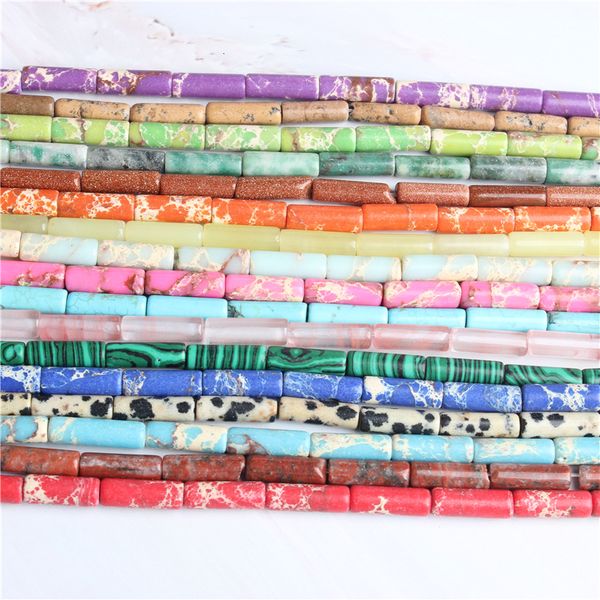 linxiang fashion natural multicolor cylinder loose beads diy bracelet necklace ear stud accessories, Silver
linxiang fashion natural multicolor cylinder loose beads diy bracelet necklace ear stud accessories, Silver