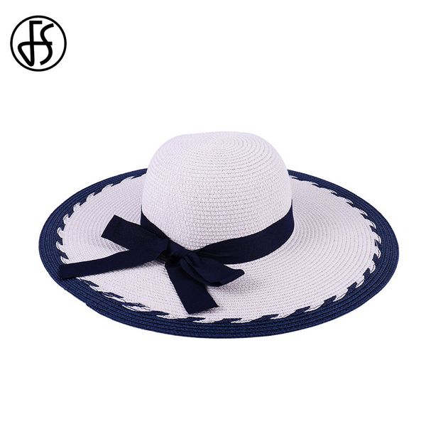 fs summer floppy wide brim women straw hat with bowknot white blue sun panama beach hat for girls ladies casual travel caps, Blue;gray
fs summer floppy wide brim women straw hat with bowknot white blue sun panama beach hat for girls ladies casual travel caps, Blue;gray