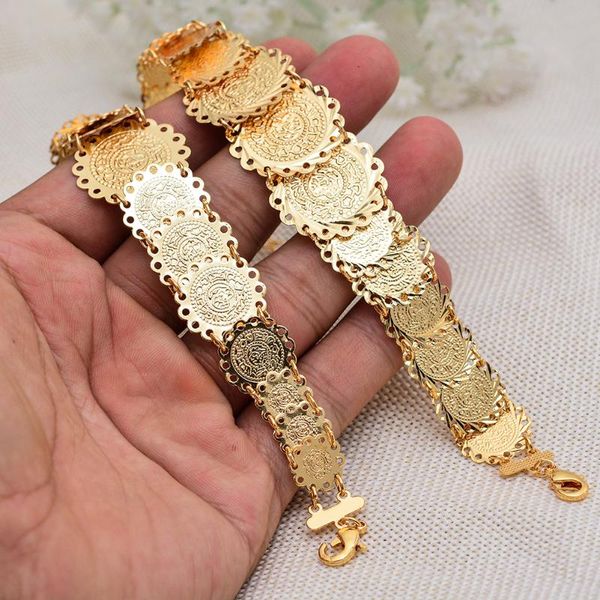 wando 18cm+17cm classic women coin jewelry gold color women bracelet islamic arabic middle east gifts, Black
wando 18cm+17cm classic women coin jewelry gold color women bracelet islamic arabic middle east gifts, Black