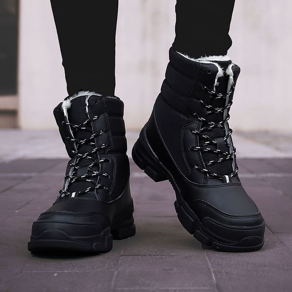 boots winter women shoes rubber soles splicing chunky sneakers female plus size casual warm velvet platform, Black
boots winter women shoes rubber soles splicing chunky sneakers female plus size casual warm velvet platform, Black