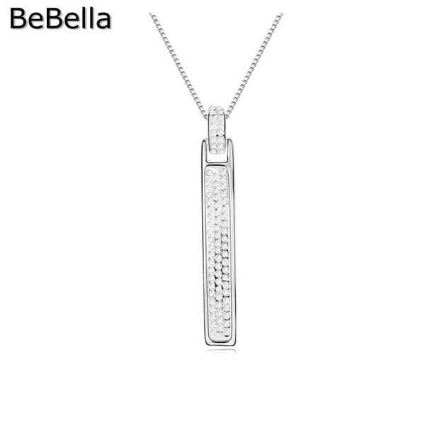 bebella long crystal stick pendant necklace with czech crystals fashion jewelry for women girls christmas birthday gift 2020, Silver
bebella long crystal stick pendant necklace with czech crystals fashion jewelry for women girls christmas birthday gift 2020, Silver