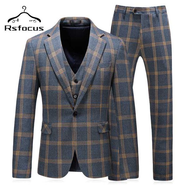 rsfocus 2020 mens's plaid suits slim fit wedding suits for men 3 piece mens with pants 5xl formal terno masculino tz025, White;black
rsfocus 2020 mens's plaid suits slim fit wedding suits for men 3 piece mens with pants 5xl formal terno masculino tz025, White;black