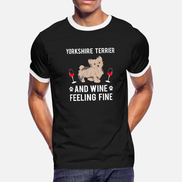 yorkshire terrier and wine feeling fine dog yorkie t shirt men create cotton s-xxxl slim gift new style spring unique shirt
yorkshire terrier and wine feeling fine dog yorkie t shirt men create cotton s-xxxl slim gift new style spring unique shirt
