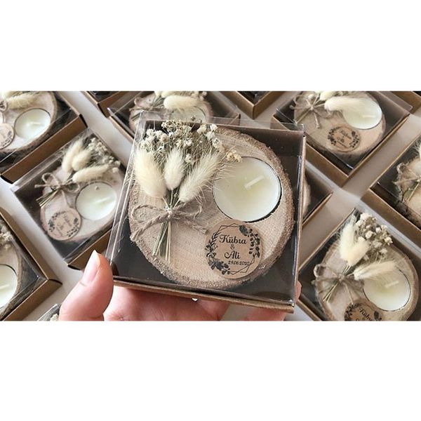 10pcs custom wedding party favors, wood tealight holder with dry flowers, bulk gifts, thank you gift, rustic wedding decoration
10pcs custom wedding party favors, wood tealight holder with dry flowers, bulk gifts, thank you gift, rustic wedding decoration