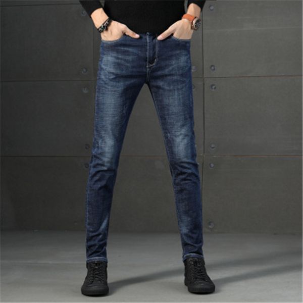 men business jeans classic male skinny straight stretch brand denim pants summer overalls slim fit trousers 2020 spring autumn, Blue
men business jeans classic male skinny straight stretch brand denim pants summer overalls slim fit trousers 2020 spring autumn, Blue