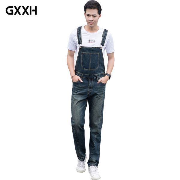 men's loose large size piece trousers denim overalls 2020 new spring korean version of the pants fashion pocket denim overalls, Blue
men's loose large size piece trousers denim overalls 2020 new spring korean version of the pants fashion pocket denim overalls, Blue