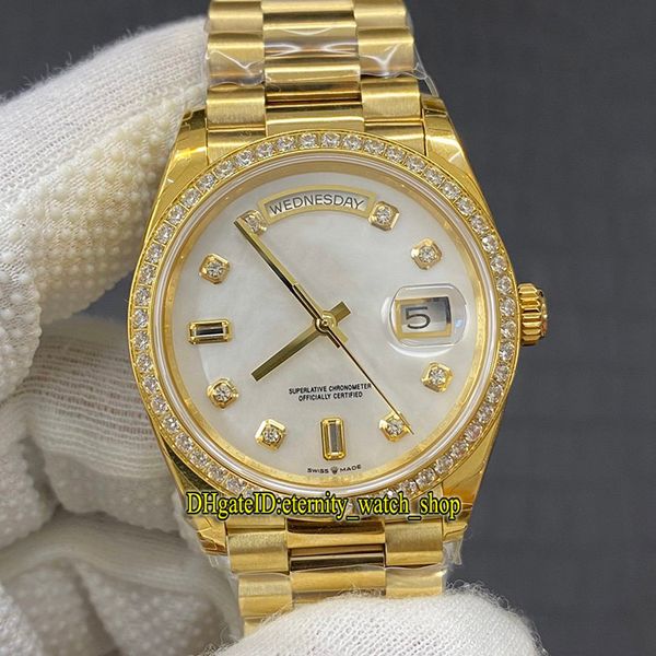 ewf daydate 36mm 128348 128345 cal.3255 automatic 128345 mens watch white dial 18k gold diamonds inlay case jubilie strap iced out watches, Slivery;brown
ewf daydate 36mm 128348 128345 cal.3255 automatic 128345 mens watch white dial 18k gold diamonds inlay case jubilie strap iced out watches, Slivery;brown