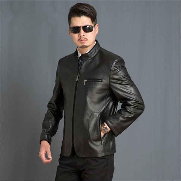 men's leather & faux casual black real jacket mens sheepskin coat spring autumn genuine jackets parka veste cuir homme fyy590
men's leather & faux casual black real jacket mens sheepskin coat spring autumn genuine jackets parka veste cuir homme fyy590