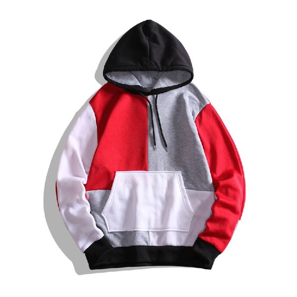 dropshipping mens designer streetwear hoodies slim pullover contrast color big pocket hooded sweatshirts casual male clothing, Black 
dropshipping mens designer streetwear hoodies slim pullover contrast color big pocket hooded sweatshirts casual male clothing, Black