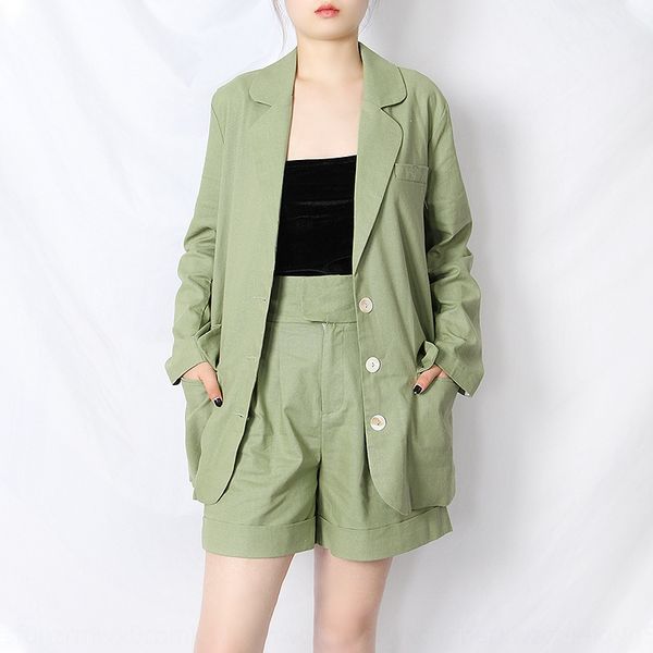 2020 summer new fashion casual collar single-breasted design small high waist wide suit pants suitpants setleg shorts suit eoczt eoc, Gray
2020 summer new fashion casual collar single-breasted design small high waist wide suit pants suitpants setleg shorts suit eoczt eoc, Gray