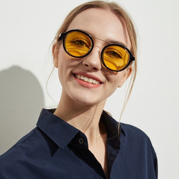 retro punk fashion round literary transparent colored sunglasses eyewear, White;black
retro punk fashion round literary transparent colored sunglasses eyewear, White;black