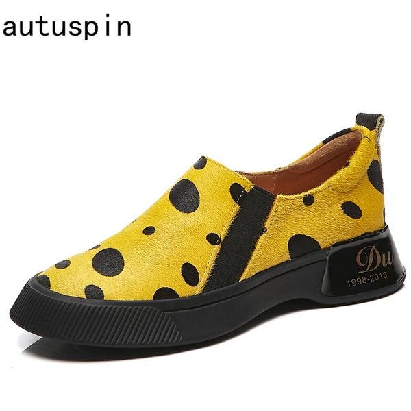 autuspin fashion women casual flats shoes black dot horsehair platform loafers 2020 autumn winter female round toe chunky shoes
autuspin fashion women casual flats shoes black dot horsehair platform loafers 2020 autumn winter female round toe chunky shoes