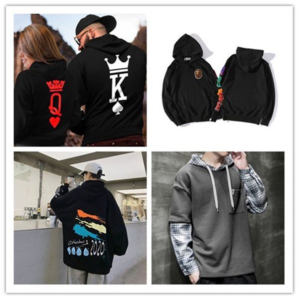 couples matching clothes men women queen king hoodies designer hooded sweatshirts, Black
couples matching clothes men women queen king hoodies designer hooded sweatshirts, Black