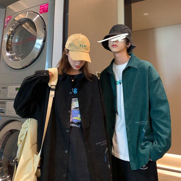 2020 spring and autumn new youth popular couple loose large size personality printed long sleeve shirt fashion casual top, White;black
2020 spring and autumn new youth popular couple loose large size personality printed long sleeve shirt fashion casual top, White;black