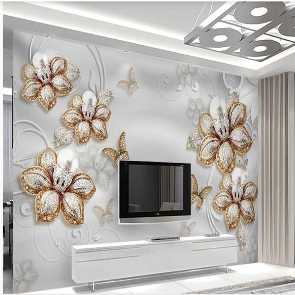luxury european-style jewelry flower wallpapers tv background wall decoration painting modern wallpaper for living room
luxury european-style jewelry flower wallpapers tv background wall decoration painting modern wallpaper for living room