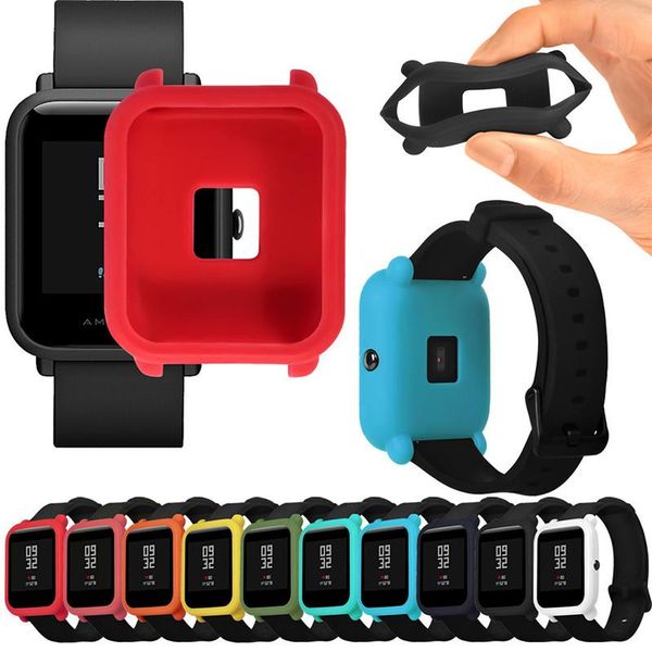 soft tpu protected silicone full cover for huami amazfit bip youth watch smartwatch sporting goods accessories strap, Black;green
soft tpu protected silicone full cover for huami amazfit bip youth watch smartwatch sporting goods accessories strap, Black;green