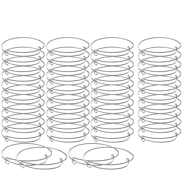75 pcs expandable bangle blank bracelets metal adjustable wire bracelets for women jewelry making, silver color, Golden;silver
75 pcs expandable bangle blank bracelets metal adjustable wire bracelets for women jewelry making, silver color, Golden;silver
