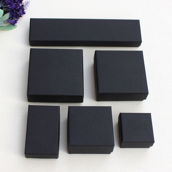 jewelry gift and retail boxes black kraft packing bracelet & necklace & ring & ear nail box christmas new year gift customize 9 size option
jewelry gift and retail boxes black kraft packing bracelet & necklace & ring & ear nail box christmas new year gift customize 9 size option