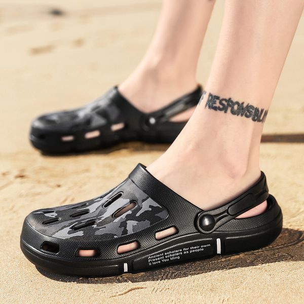 sandals men causal summer eva garden beach soft memory foam shoes male slippers big size, Black
sandals men causal summer eva garden beach soft memory foam shoes male slippers big size, Black