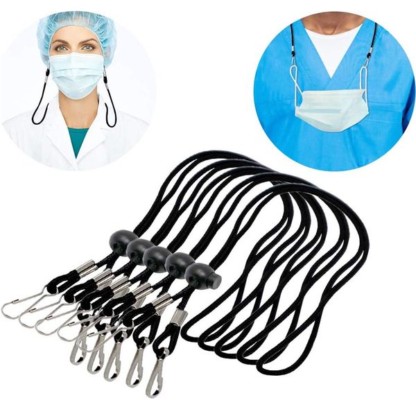 adjustable mask-hanging rope lanyard handy convenient safety faceshields rest ear holder rope polyester elastic cords on neck
adjustable mask-hanging rope lanyard handy convenient safety faceshields rest ear holder rope polyester elastic cords on neck
