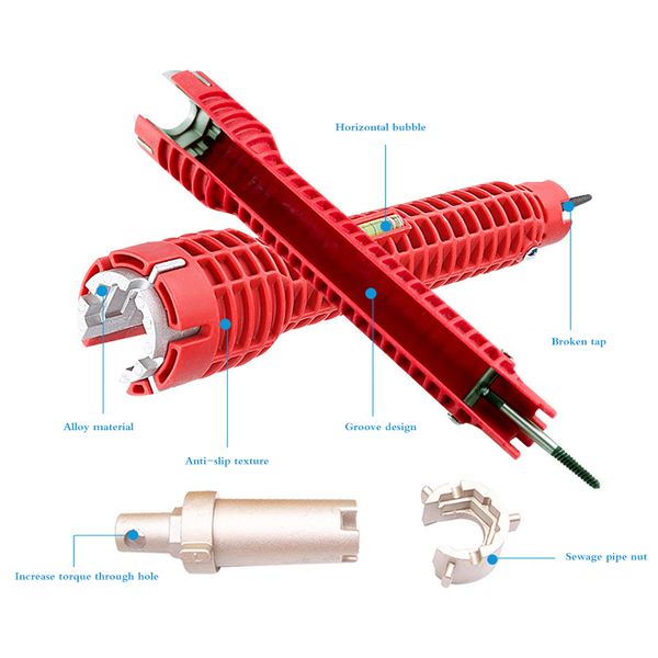 faucet and sink installer wrench adjustable water pipe spanner double head allen key set multitools 360 plumber tools
faucet and sink installer wrench adjustable water pipe spanner double head allen key set multitools 360 plumber tools