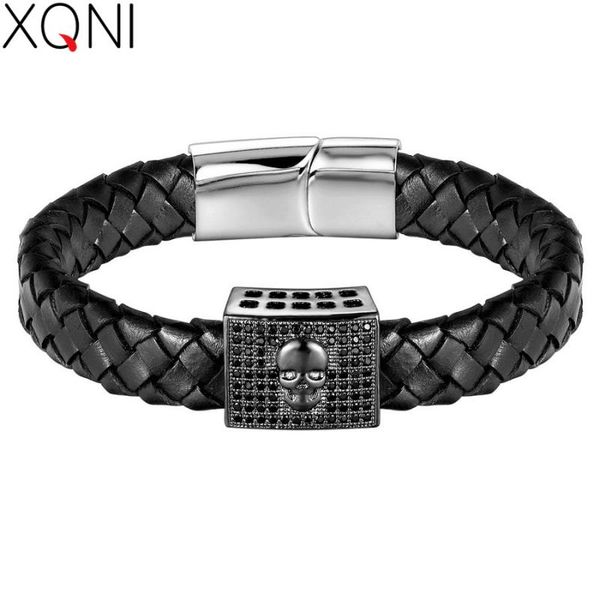 xqni easy hook stainless steel bracelets with skull pattern sport style 4 colors for male pulseira de couro genuino men jewelry, Golden;silver
xqni easy hook stainless steel bracelets with skull pattern sport style 4 colors for male pulseira de couro genuino men jewelry, Golden;silver