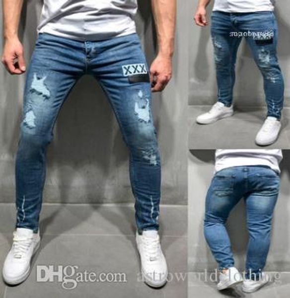ripped xxx embroidery design long pencil pants clothes new blue denim jeans mens clothing
ripped xxx embroidery design long pencil pants clothes new blue denim jeans mens clothing