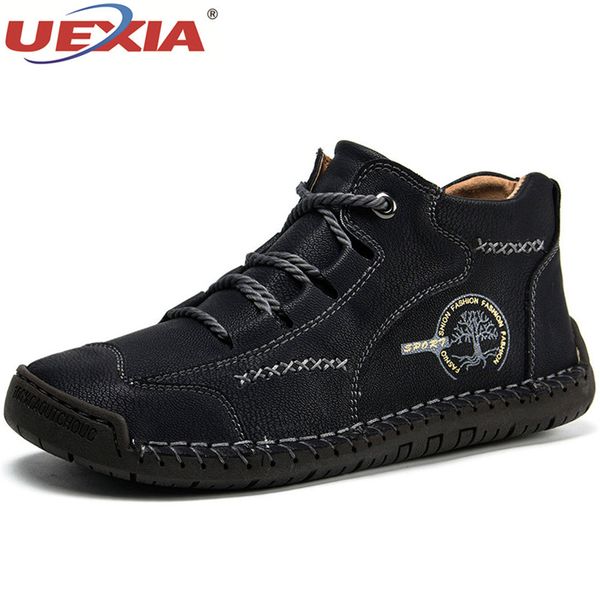 boots spring autumn men's shoes handmade lace-up outdoor casual platform luxury leather flats moccasins footwear, Black
boots spring autumn men's shoes handmade lace-up outdoor casual platform luxury leather flats moccasins footwear, Black