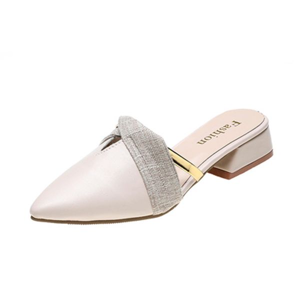 2020 spring, summer and autumn pointed slippers fashion all-match casual and comfortable women's half slippers muller shoes, Black
2020 spring, summer and autumn pointed slippers fashion all-match casual and comfortable women's half slippers muller shoes, Black