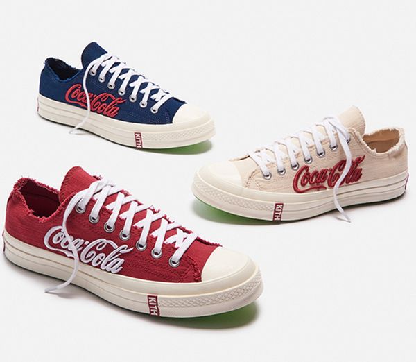 kith 1970s cola three party consortium high canvas sneakers 1970s kith cola crystal rubber training shoes, White;red
kith 1970s cola three party consortium high canvas sneakers 1970s kith cola crystal rubber training shoes, White;red
