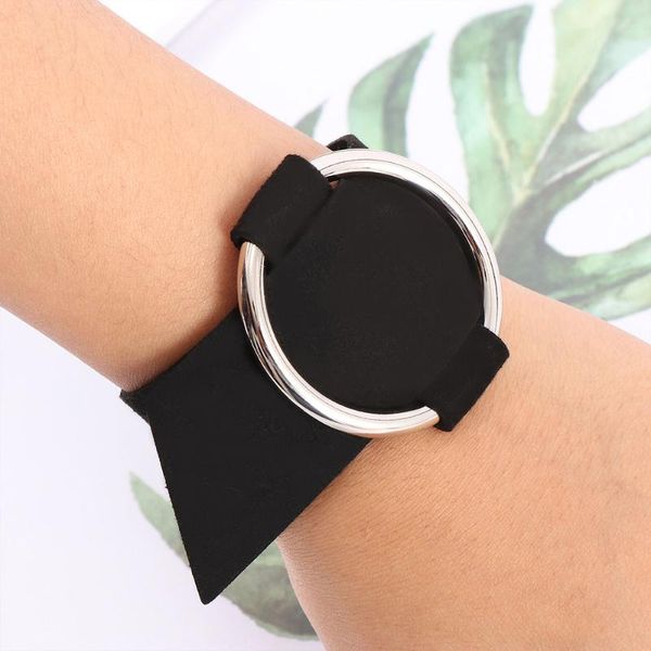 lady minimalism elegant wide flannel bracelet for women fashion jewelry round circular all-match simple wristband bracelets, Red;blue
lady minimalism elegant wide flannel bracelet for women fashion jewelry round circular all-match simple wristband bracelets, Red;blue