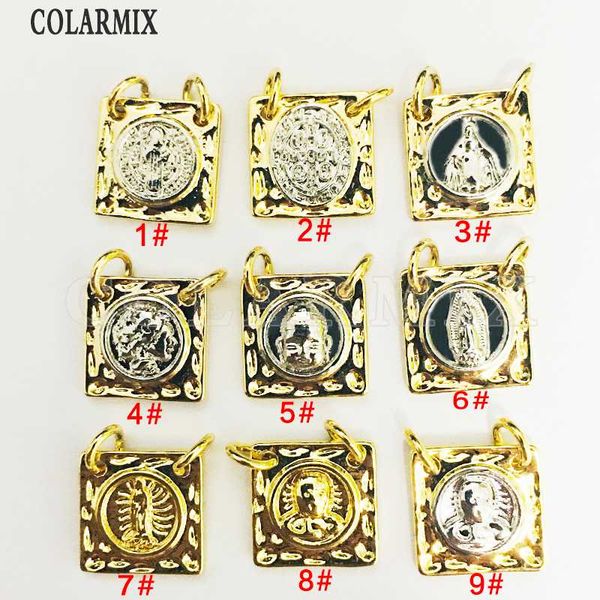 10 pieces mix religion pendants double filled metal color multi kinds religion jewelry, Bronze;silver
10 pieces mix religion pendants double filled metal color multi kinds religion jewelry, Bronze;silver