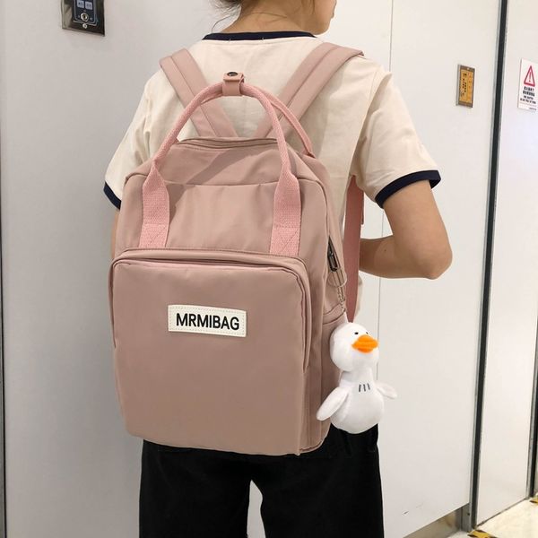 2020 new trend female waterproof nylon backpack for women letter solid backpack for women teenage girls school travel
2020 new trend female waterproof nylon backpack for women letter solid backpack for women teenage girls school travel