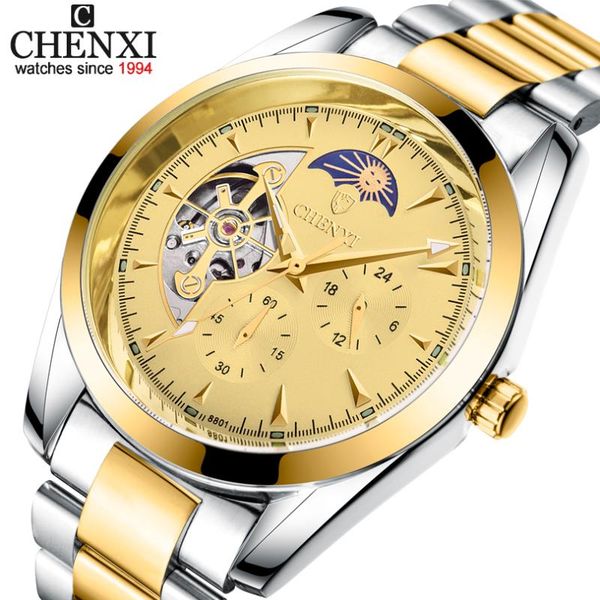 chenxi tourbillon mechanical watch men automatic classic multi function display mens automatic mechanical watches reloj hombre, Slivery;brown
chenxi tourbillon mechanical watch men automatic classic multi function display mens automatic mechanical watches reloj hombre, Slivery;brown