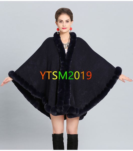 cloak women's cape coat imitation fox fur collar loose overcoat shawl coat casual cape outerwear windbreaker, Black
cloak women's cape coat imitation fox fur collar loose overcoat shawl coat casual cape outerwear windbreaker, Black