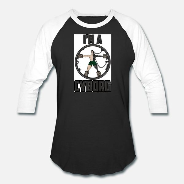 киборг тенниска мужчины designs хлопка круглый воротник одежды интересный новый стиль весна осень семьи рубашку