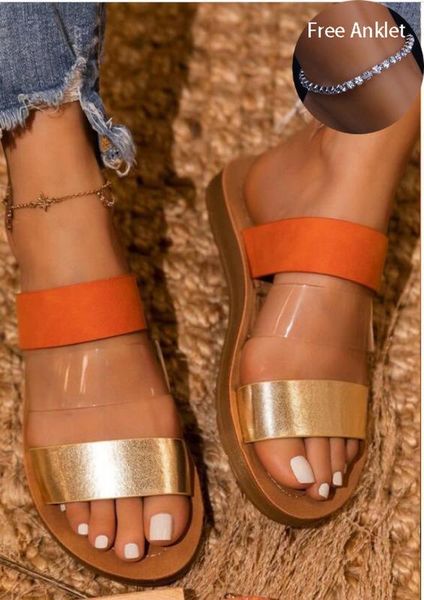 summer women slippers patchwork flat open toe strap transparent beach outdoor slides causal fashion sandals ladies shoes female, Black
summer women slippers patchwork flat open toe strap transparent beach outdoor slides causal fashion sandals ladies shoes female, Black