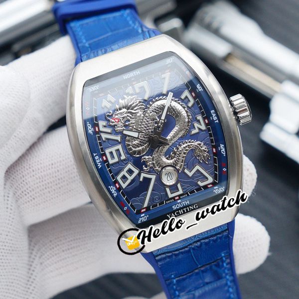 luxury new dragon king vanguard yachting v45 3d dragon pattern blue dial autoatic mens watch steel case rubber leather watches hello_watch, Slivery;brown
luxury new dragon king vanguard yachting v45 3d dragon pattern blue dial autoatic mens watch steel case rubber leather watches hello_watch, Slivery;brown