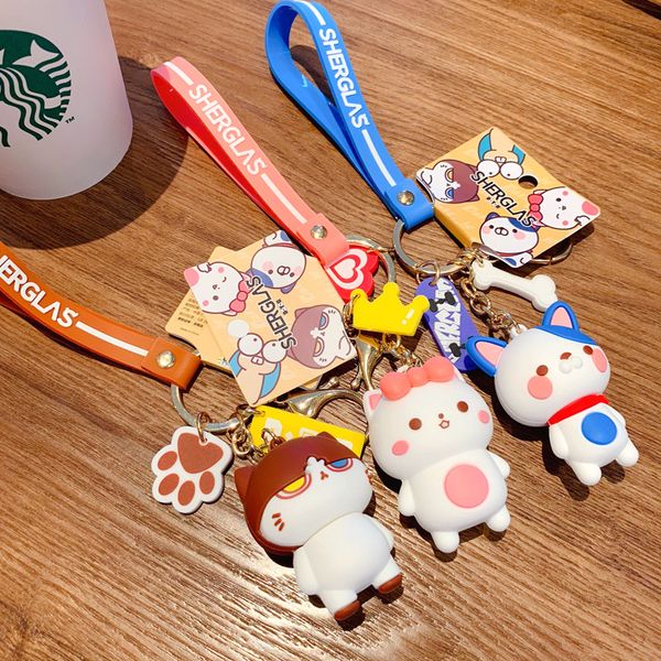 cartoon xia grasse series keychains accessories drip glue lovely cat key chains lovers bag car pendant key rings, Silver
cartoon xia grasse series keychains accessories drip glue lovely cat key chains lovers bag car pendant key rings, Silver