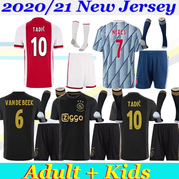 2020/21 ajax kids set soccer jerseys tadic ziyech promes ajax van de beek neres 20 21 huntelaar camisas maillot football shirt, Black
2020/21 ajax kids set soccer jerseys tadic ziyech promes ajax van de beek neres 20 21 huntelaar camisas maillot football shirt, Black