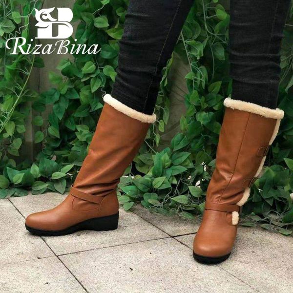 rizabina середины икры сапоги для женщин круглого toe плоские ботинки снега теплый пряжки скольжения на пятки клина botas mujer обувь furry, Black
rizabina середины икры сапоги для женщин круглого toe плоские ботинки снега теплый пряжки скольжения на пятки клина botas mujer обувь furry, Black