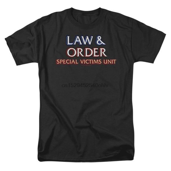 classic tee law and order svu logo 100 % cotton t shirt for men