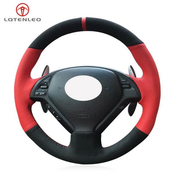 black suede red leather diy car steering wheel cover for infiniti g g25 g35 g37 ex ex35 ex30 ex37 q q40 q60 qx50 2014-2020
black suede red leather diy car steering wheel cover for infiniti g g25 g35 g37 ex ex35 ex30 ex37 q q40 q60 qx50 2014-2020